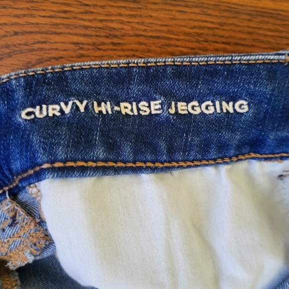 Womens American Eagle Curvy High Rise Jeggings Next Level Stretch 12 Long - Picture 2 of 8